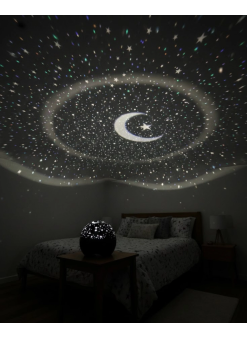 Fişli Yıldız Projektör Gece Lambası Müzikli