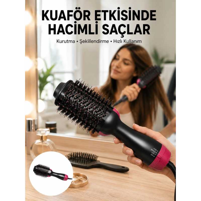 Fön Tarak 1200 W Saç Şekillendirici Saç Düzleştirici Saç Kurutma Yeni Nesil Fön Tarak 1200 W Saç Şekillendirici Saç Düzleştirici Saç Kurutma Yeni Nesil