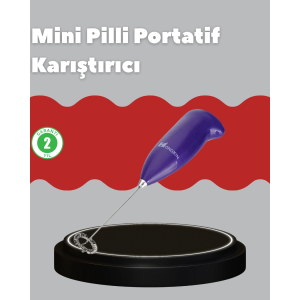 Frappe Ve Cappuccino Maker – Taşınabilir Pilli Köpürtücü Mikser