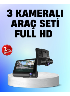 Full Hd 1080p 3 Kameralı Araç Dvr – Gece Görüşlü Ve G-sensörlü Güvenlik Çözümü