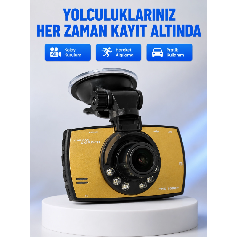 Full Hd Araç Kamerası G Sensor Gece Görüşlü Dash Cam Full Hd Araç Kamerası G Sensor Gece Görüşlü Dash Cam