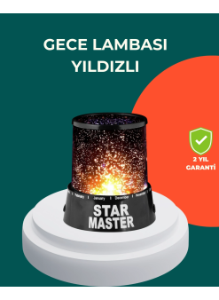 Galaxy Efektli Led Yıldız Projektör Renk Değiştirmeli Oda Aydınlatması