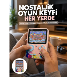 Game Box Mini 500 Adet Retro Oyun Taşınabilir Oyun Konsolu Yeni Nesil