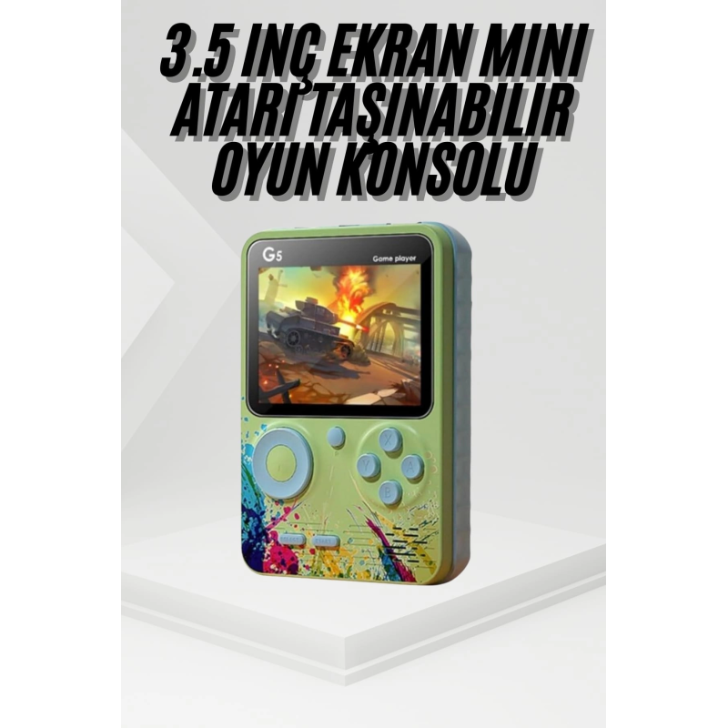 Game Box Oyun Konsolu 500 Retro Oyunlu Mini Taşınabilir 3 İnç Game Box Oyun Konsolu 500 Retro Oyunlu Mini Taşınabilir 3 İnç