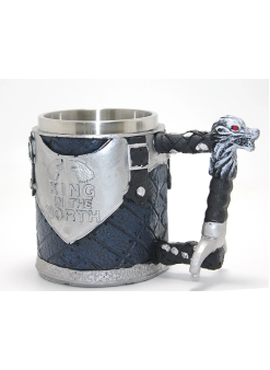 Game Of Thrones King In The North 3d Kabartmalı Çelik Kupa Bardak Alk4367