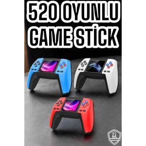 Game Stick Oyun Konsolu 520 Oyunlu Retro Oyunlu Led Ekran