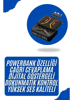Bluetooth Kulaklık Dahili Powerbank Kablolu Düşük Gecikmeli Bluetooth 5.2