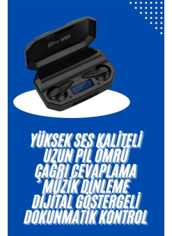 Kulaklık Bluetooth 5.2 Kablosuz Kulakiçi Rgb Işıklı Çift Mikrofonlu