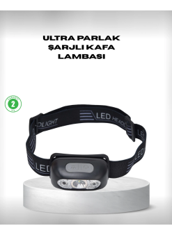 Gece Balıkçılığı İçin Ultra Parlak Şarjlı Kafa Lambası | 4 Işık Modu + Usb Şarj