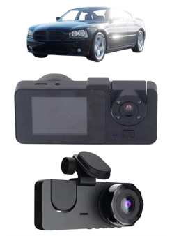 Gece Görüşlü Dvr 3 Lensli Araç İçi Sürüş Kamerası Video Kaydedici