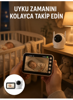 Gece Görüşlü Hareket Takipli Bebek Kamera Sistemi Yeni Nesil
