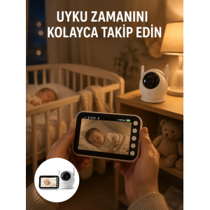Gece Görüşlü Hareket Takipli Bebek Kamera Sistemi Yeni Nesil