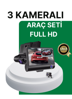 Gece Görüşü Destekli, 1080p Full Hd Çözünürlüklü Araç İçi Kamera