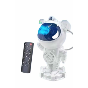 Gece Lambası Astronot Bluetooth Hoparlörlü Galaksi Işık Projektörü