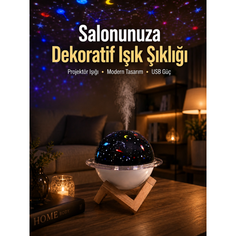 Gece Lambası Özellikli Taşınabilir Nemlendirici Ve Aromaterapi Cihazı Usb Girişli Gece Lambası Özellikli Taşınabilir Nemlendirici Ve Aromaterapi Cihazı Usb Girişli