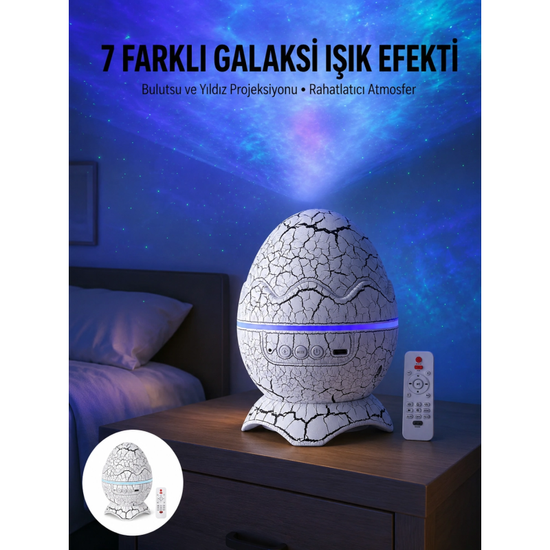 Gece Lambası Yumurta Işık Speaker Yeni Nesil Dinozor Yumurtası Görünümlü Gece Lambası Yumurta Işık Speaker Yeni Nesil Dinozor Yumurtası Görünümlü