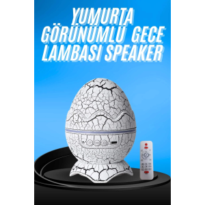 Gece Lambası Yumurta Işık Speaker Yeni Nesil Dinozor Yumurtası Görünümlü