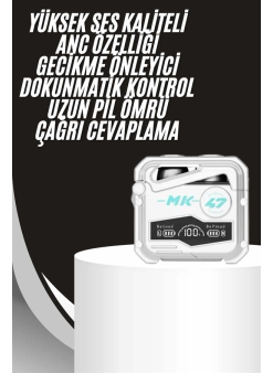 Gecikme Önleyici  Kulaklığı Bluetooth Bağlantılı Anc Özelliği 5.0 Bluetooth