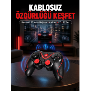 Gelişmiş Kontrol Hassasiyeti Sunan Kablosuz Bluetooth Oyun Kolu