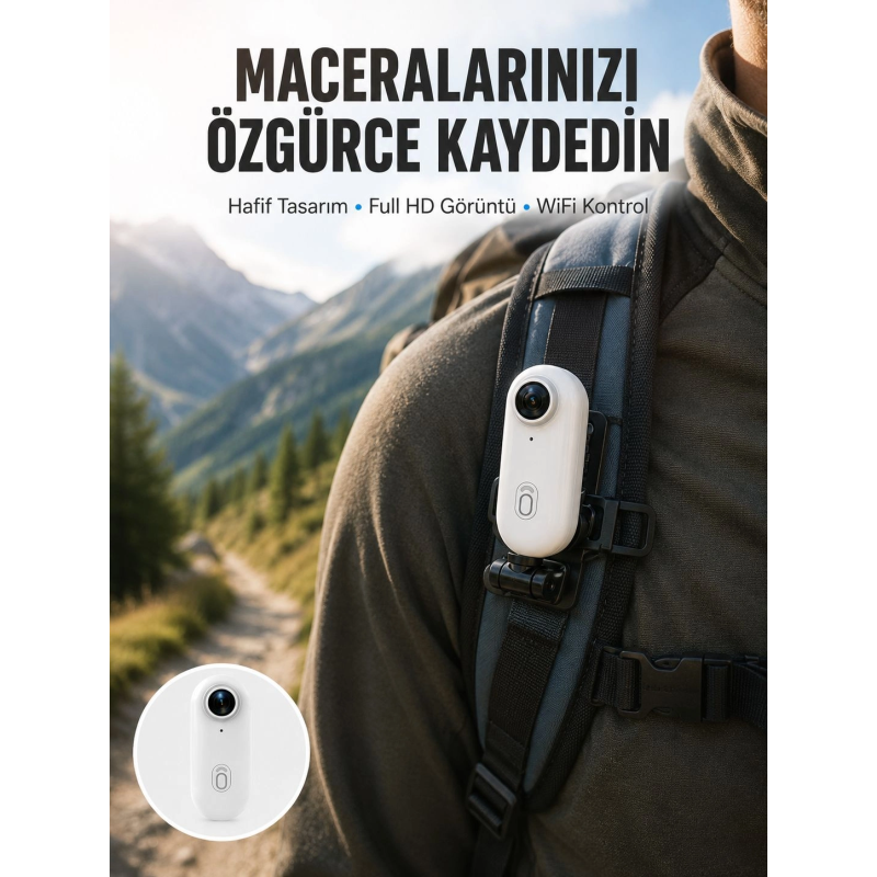 Geniş Açı Lensli Wifi Spor Ve Vlog Kamerası Yeni Nesil Geniş Açı Lensli Wifi Spor Ve Vlog Kamerası Yeni Nesil