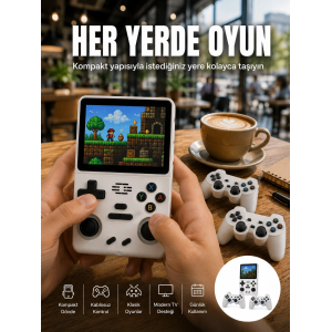 Geniş Ekranlı Taşınabilir Retro Oyun Konsolu Yeni Nesil
