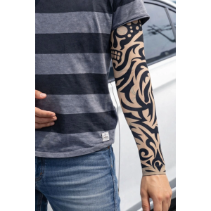 Giyilebilir Kol Dövmesi Çorap Dövme 3d Baskılı Kol Bacak Dövme 2 Adet Model 9