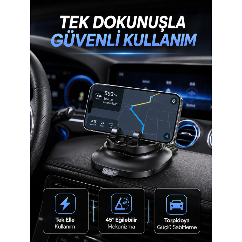 Gizlenebilir Telefon Numaralı Araç İçi Telefon Tutucu Torpido Üstü Telefon Standı Gizlenebilir Telefon Numaralı Araç İçi Telefon Tutucu Torpido Üstü Telefon Standı