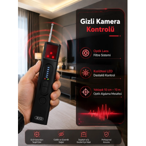 Gizli Kamera, Gps Ve Rf Sinyal Tespit Cihazı