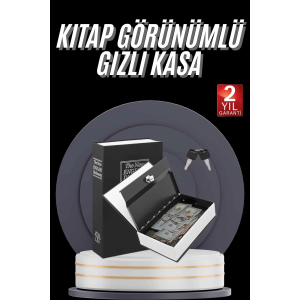 Gizli Kasa Kilitli Sözlük Görünümlü 18cm Gizli Kasa Büyük Boy Anahtarlı