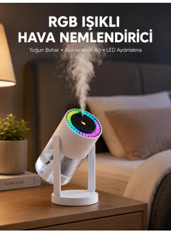 Gökyüzü Projektörlü Buhar Makinesi Ev Ofis Ve Araç Uyumlu Yeni Nesil