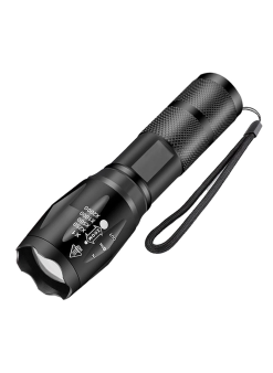Gold Orion Km-108 T6 Led Şarjlı El Feneri 5 Modlu 200 Metre Işık Mesafesi