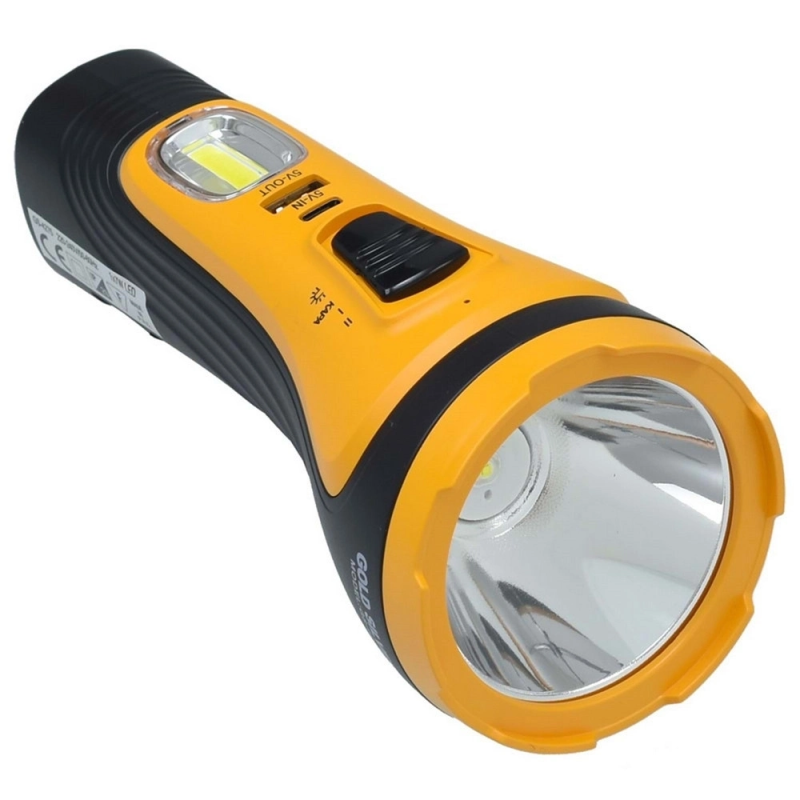 Gs-4275 7 Watt Cob Aydınlatmalı Şarjlı El Feneri Gs-4275 7 Watt Cob Aydınlatmalı Şarjlı El Feneri