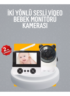 Görüntülü Bebek Monitörü 4.3 İnç Ekran Ve Sesli İletişim
