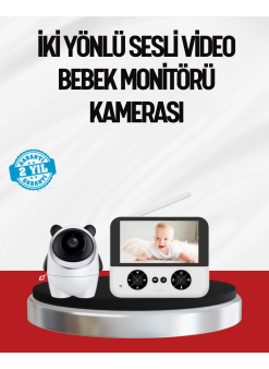 Görüntülü Bebek Monitörü 4.3 İnç Ekran Ve Sesli İletişim