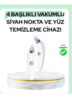Gözenek Açıcı Buhar Etkili Vakumlu Siyah Nokta Temizleyici – Farklı Cilt Tiplerine Uygun