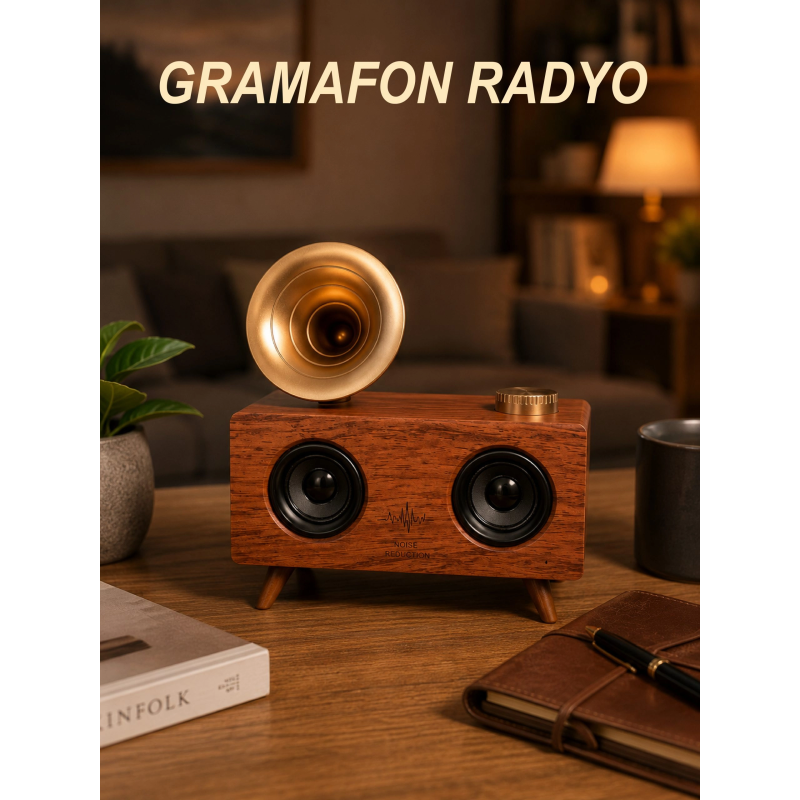 Gramafon Nostaljik Radyo Yüksek Ses Kalitesi Usb Tf Kart Aux Yeni Nesil Gramafon Nostaljik Radyo Yüksek Ses Kalitesi Usb Tf Kart Aux Yeni Nesil
