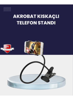 Güçlü Mandallı Akrobat Telefon Tutucu Masa Araç Uyumlu