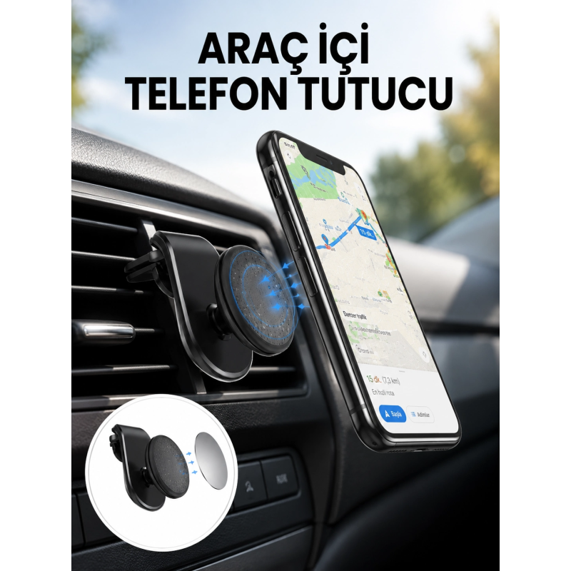 Güçlü Mıknatıslı Araç İçi Telefon Tutucu – Evrensel Uyum Yeni Nesil Güçlü Mıknatıslı Araç İçi Telefon Tutucu – Evrensel Uyum Yeni Nesil