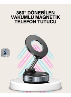 Güçlü Mıknatıslı Vakumlu Araç Telefon Tutucu Alüminyum Gövde