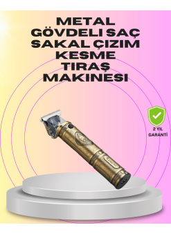 Güçlü Motorlu, 4 Kılavuz Taraklı Kompakt Saç Kesme Makinesi – Uzun Pil Ömürlü