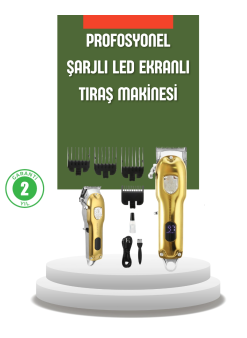 Güçlü Motorlu Lcd Ekranlı Şarjlı Tıraş Ve Şekillendirme Makinesi