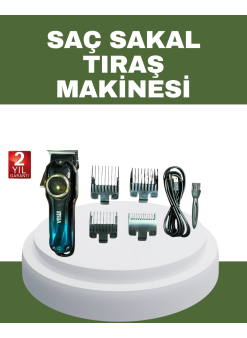 Güçlü Motorlu Paslanmaz Çelik Bıçaklı Saç Kesim Makinesi