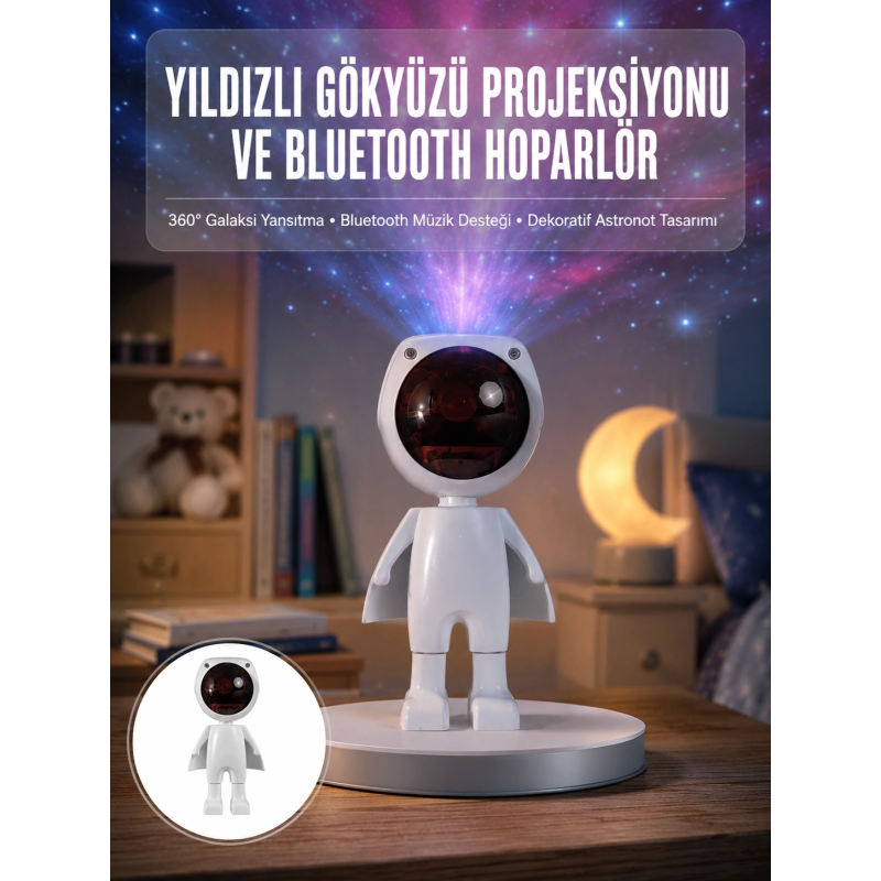 Gün Batımı Lambası Işık Arka Plan Projektör Sevimli Astronot Enerji Tasarruflu Yeni Nesil Gün Batımı Lambası Işık Arka Plan Projektör Sevimli Astronot Enerji Tasarruflu Yeni Nesil