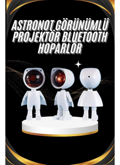 Gün Batımı Projektör Lamba Astronot Görünümlü Dekoratif Masa Lambası