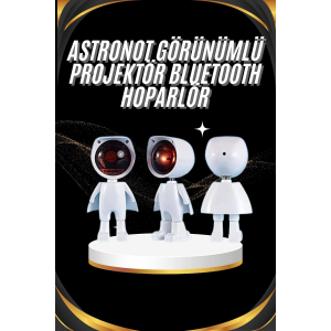 Gün Batımı Projektör Lamba Astronot Görünümlü Dekoratif Masa Lambası