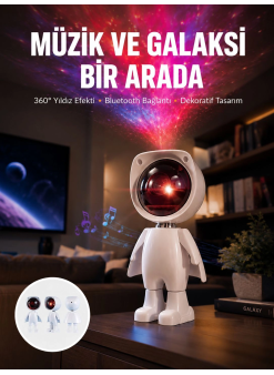 Gün Batımı Projektör Lamba Astronot Görünümlü Dekoratif Masa Lambası Yeni Nesil