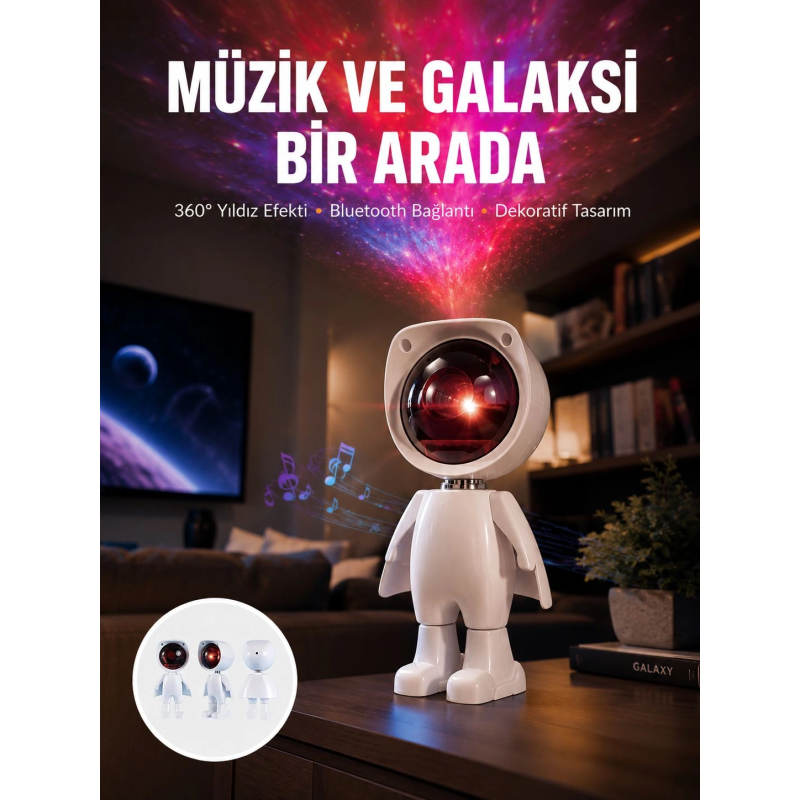 Gün Batımı Projektör Lamba Astronot Görünümlü Dekoratif Masa Lambası Yeni Nesil Gün Batımı Projektör Lamba Astronot Görünümlü Dekoratif Masa Lambası Yeni Nesil