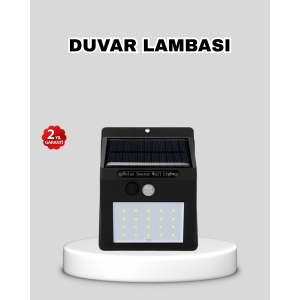 Güneş Enerjili 20 Led Hareket Sensörlü Lamba – Ip65 Su Geçirmez Dış Mekan Aydınlatma