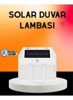 Güneş Enerjili 3 Modlu Duvar Apliği – Bahçe Ve Garaj Aydınlatması