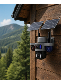 Güneş Enerjili Arıcı Kamerası 4g Sım Kartlı 9mp 3 Lens Yayla Güvenlik Kamerası 2 Yıl Garantili